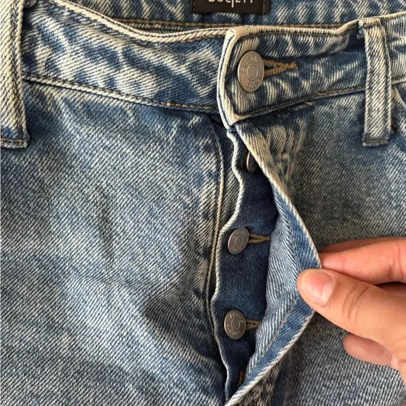 Simple Society Distressed Light Blue Boyfriend Jeans - Picture 6 of 12